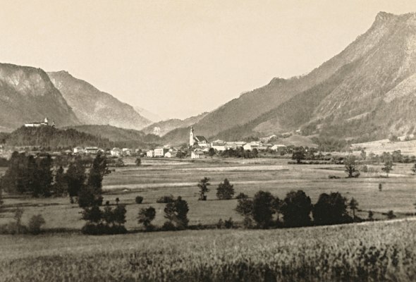 Alte Ansicht von Aschau im Chiemgau, © Archiv Gemeinde Aschau i.Ch.