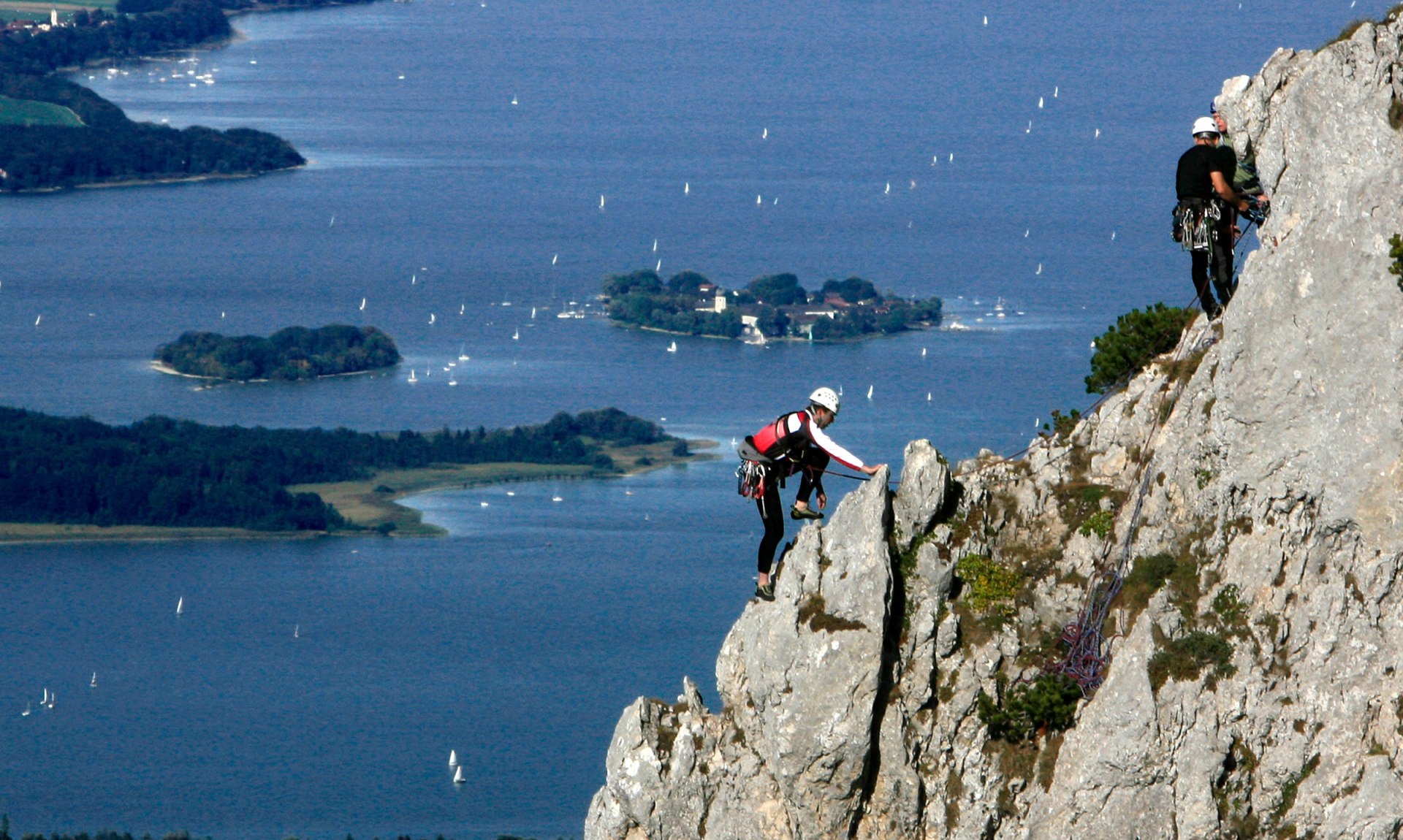 Klettern auf der Kampenwand, © Günter Müller