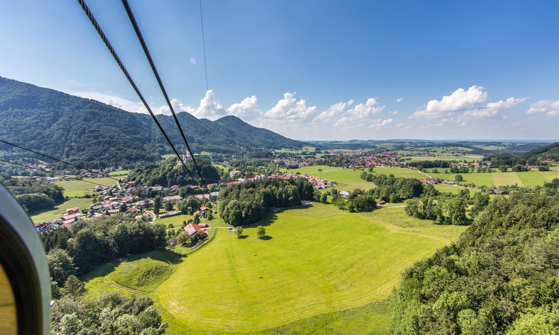 Aschau Ort, Blick von der Seilbahn, © Klaus Haase