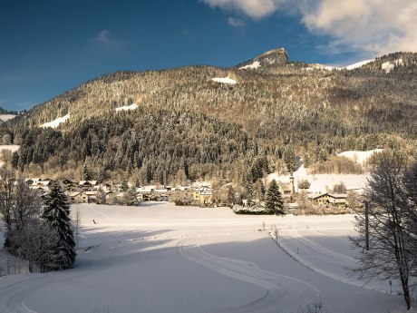 Blick auf Sachrang im Winter, © Joachim Brahms