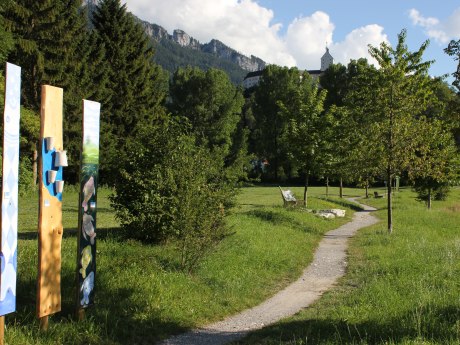 Stele Prientaler Flusslandschaft in Aschau, © Tourist Info Aschau i.Ch.